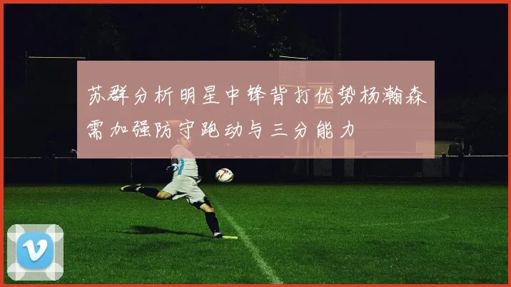 苏群分析明星中锋背打优势杨瀚森需加强防守跑动与三分能力